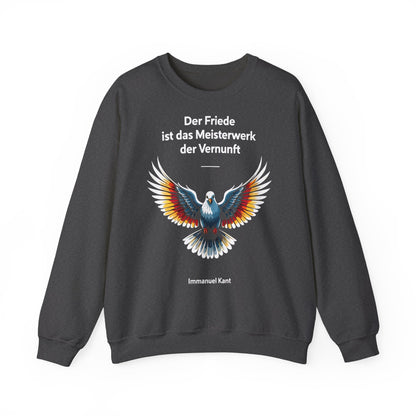 Unisex Sweatshirt mit Taube und Zitat - Kant