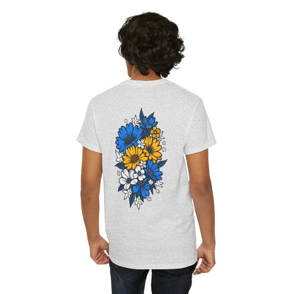 T-Shirt mit Blumen - Bosnien und Herzegowina (Druck hinten)