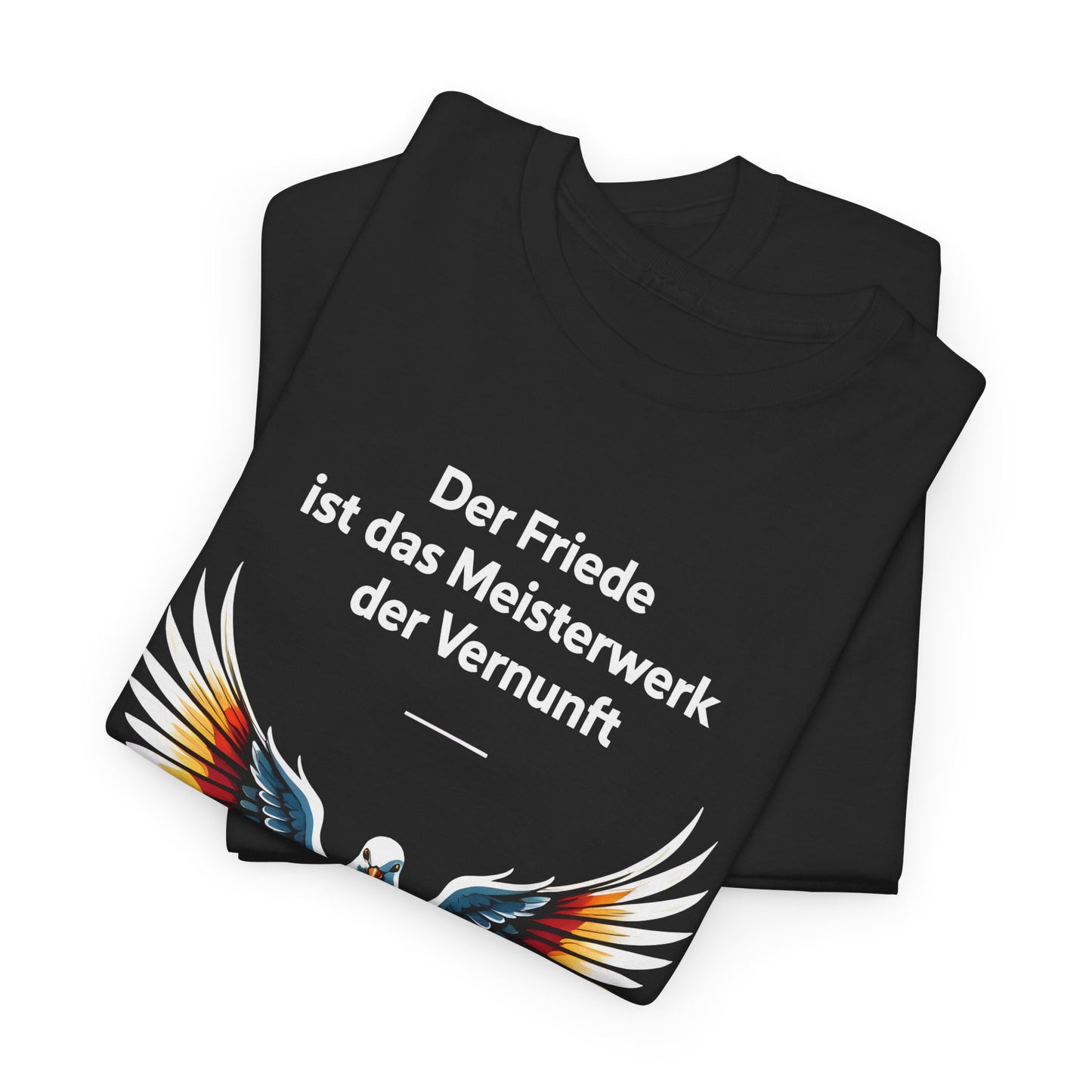 Unisex T-Shirt mit Taube und Zitat - Kant