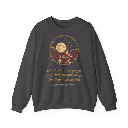 Unisex Sweatshirt mit Zitat - Claudius - Der Mond ist aufgegangen