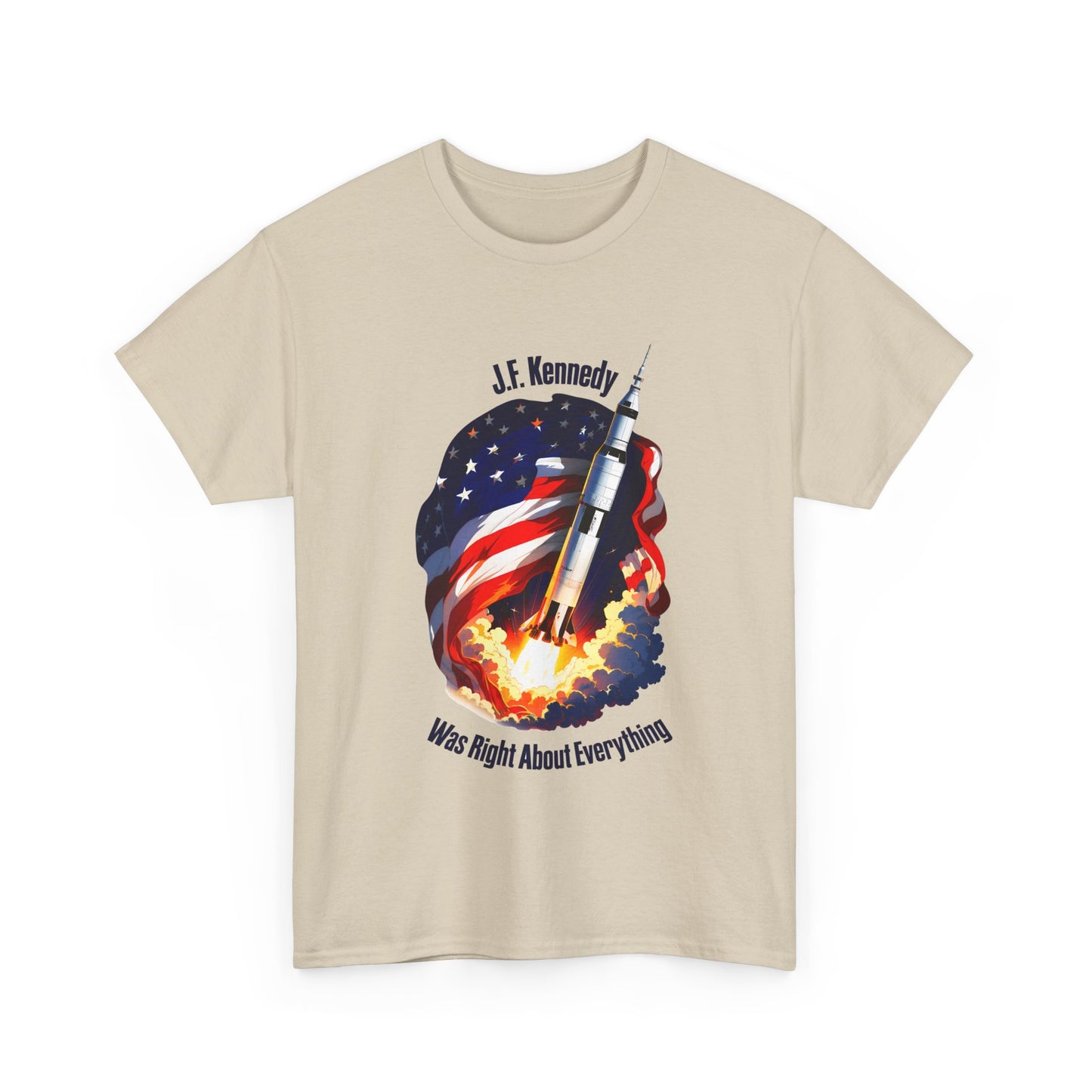 Unisex T-Shirt mit J.F. Kennedy Spruch - USA