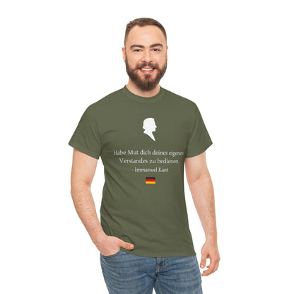 Unisex T-Shirt mit Zitat - Immanuel Kant - Mut zum Verstand