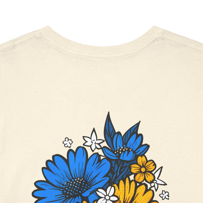 T-Shirt mit Blumen - Bosnien und Herzegowina (Druck hinten)