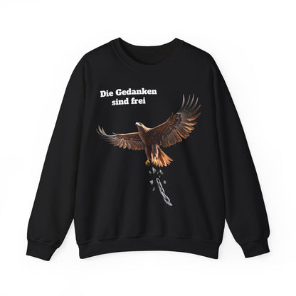 Unisex Sweatshirt mit Volkslied - Gedanken sind frei