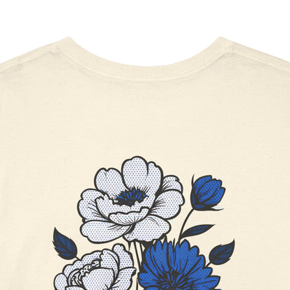 T-Shirt mit Blumen - Russland (Druck hinten)