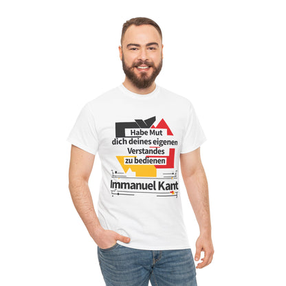 Unisex T-Shirt mit Zitat - Immanuel Kant - Mut zum Verstand