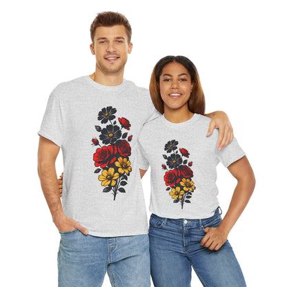 Unisex T-Shirt mit Blumen - Deutschland