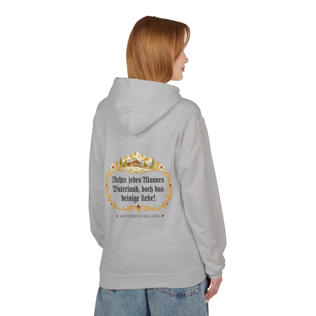 Unisex Fleece Hoodie mit Zitat - Keller - Das deinige liebe