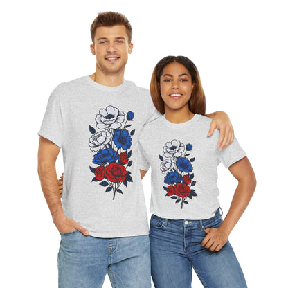 Unisex T-Shirt mit Blumen - Russland