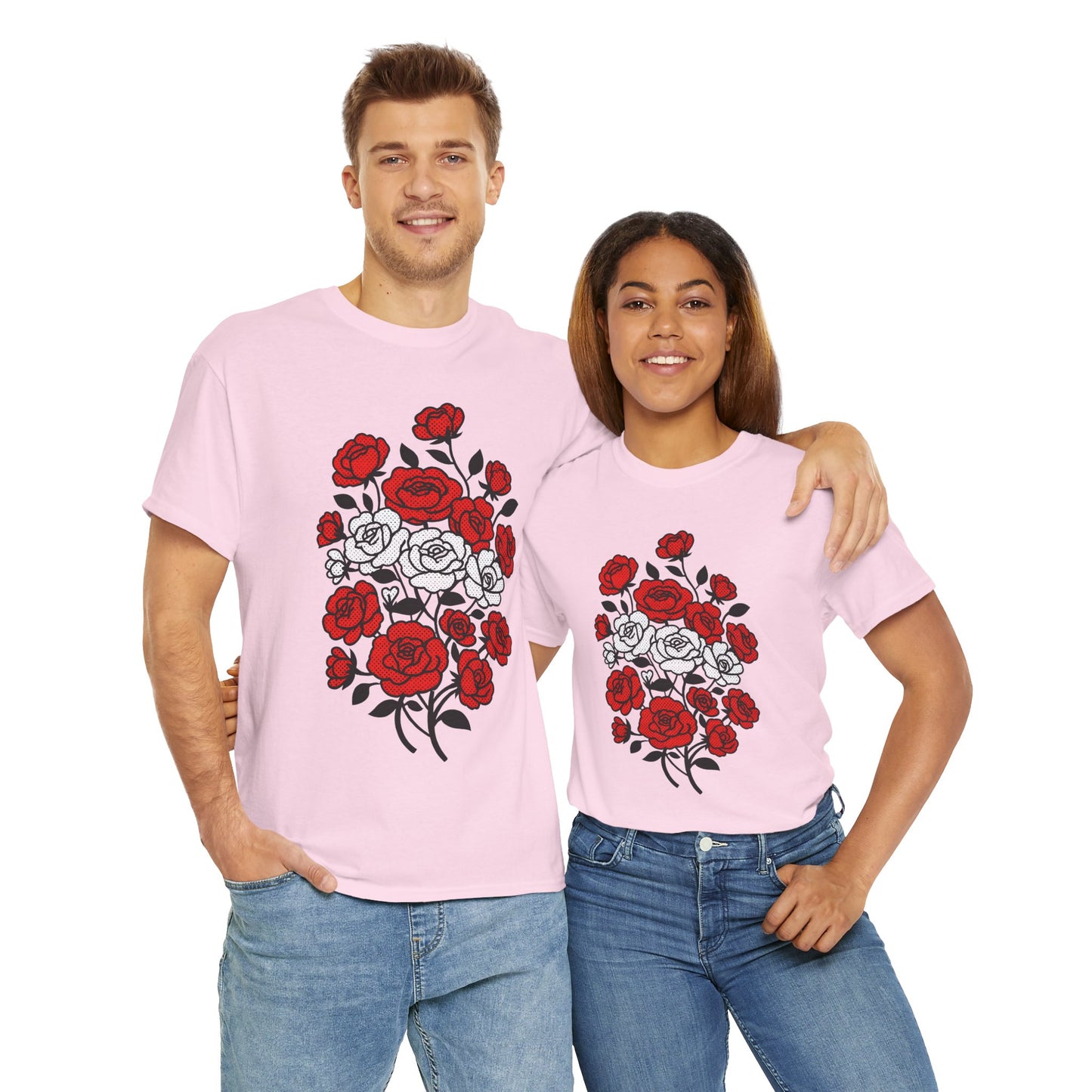 Unisex T-Shirt mit Blumen - Österreich