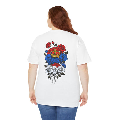 T-Shirt mit Blumen - Serbien (Druck hinten)
