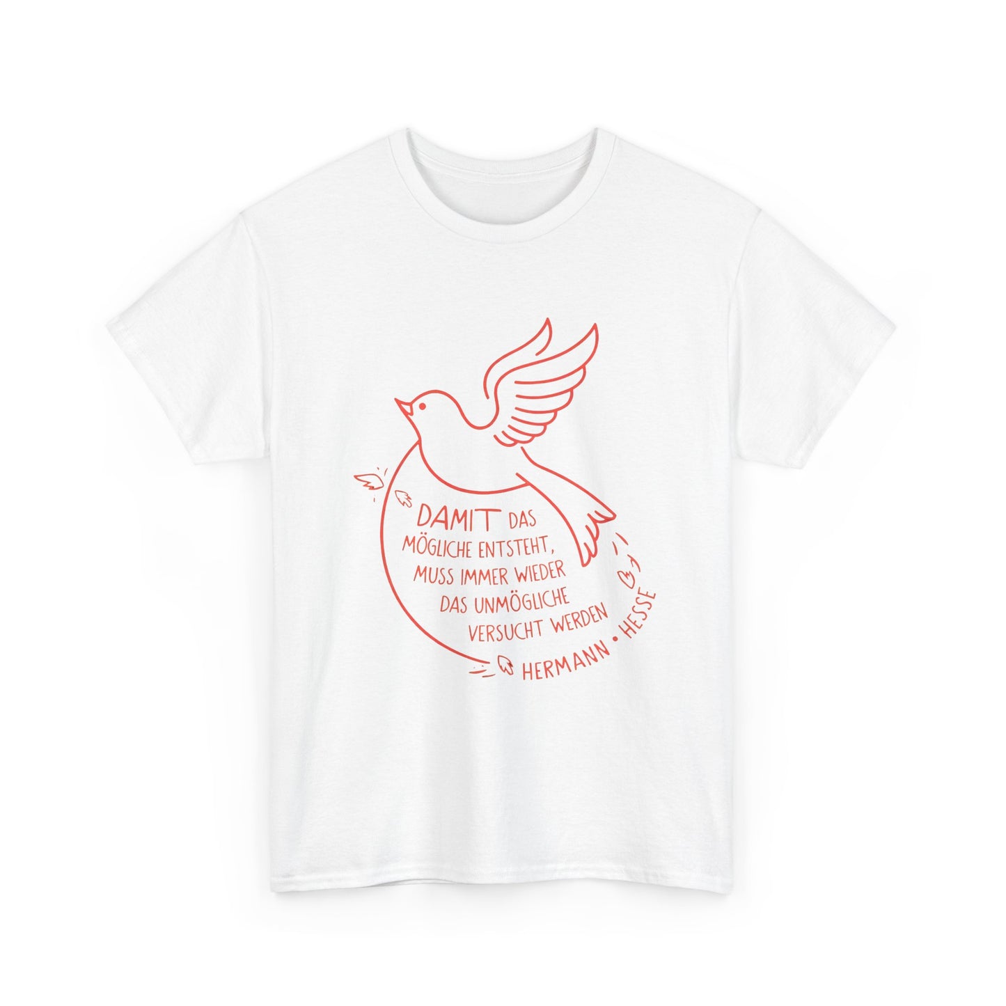 Unisex T-Shirt mit Zitat - Hermann Hesse - Unmögliche