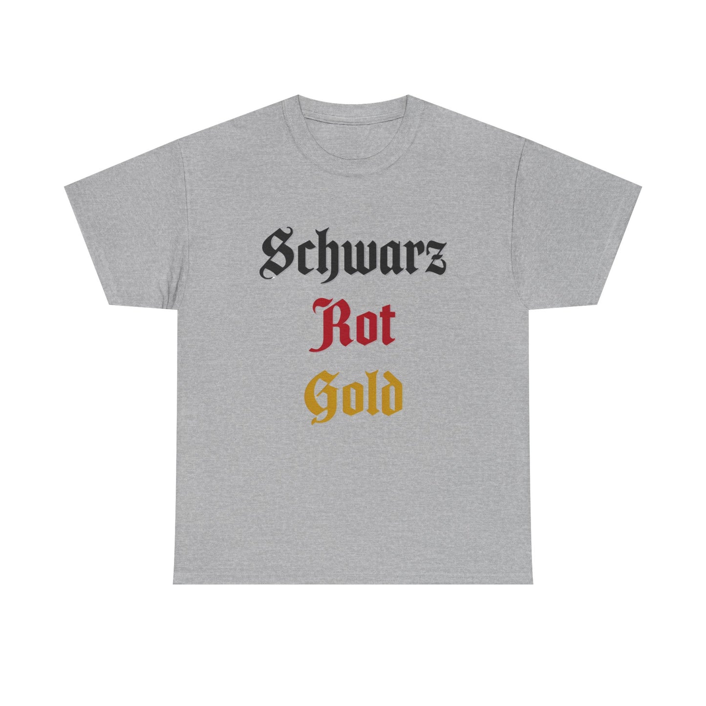 T-Shirt mit Deutschland Design - Schwarz Rot Gold