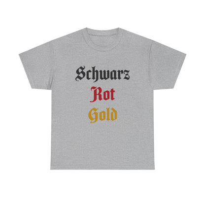 T-Shirt mit Deutschland Design - Schwarz Rot Gold