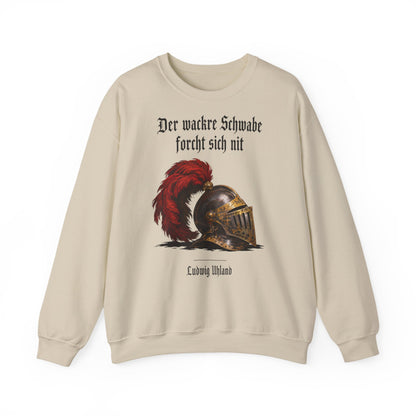 Unisex Sweatshirt mit Zitat - Uhland - Der wackre Schwabe