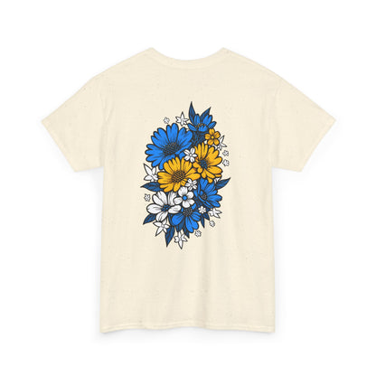 T-Shirt mit Blumen - Bosnien und Herzegowina (Druck hinten)