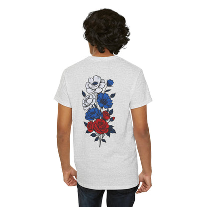 T-Shirt mit Blumen - Russland (Druck hinten)