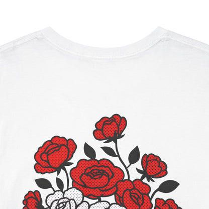 T-Shirt mit Blumen - Österreich (Druck hinten)