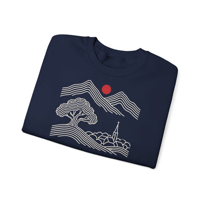 Unisex Sweatshirt mit Zitat - Fontane - Wer die Heimat liebt