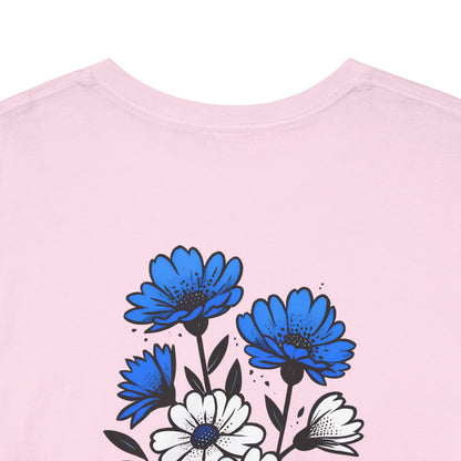T-Shirt mit Blumen - Griechenland (Druck hinten)