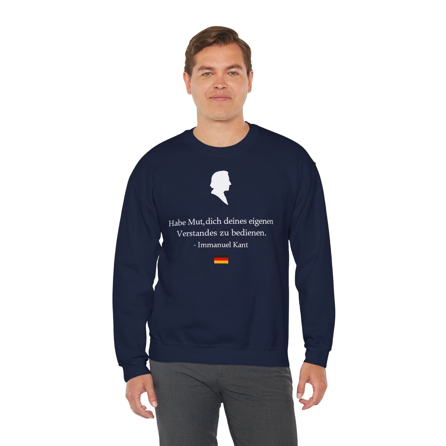 Unisex Sweatshirt mit Zitat - Immanuel Kant - Mut zum Verstand