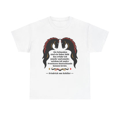 Unisex T-Shirt mit Zitat - Schiller - Schwaben ein liebes Volk