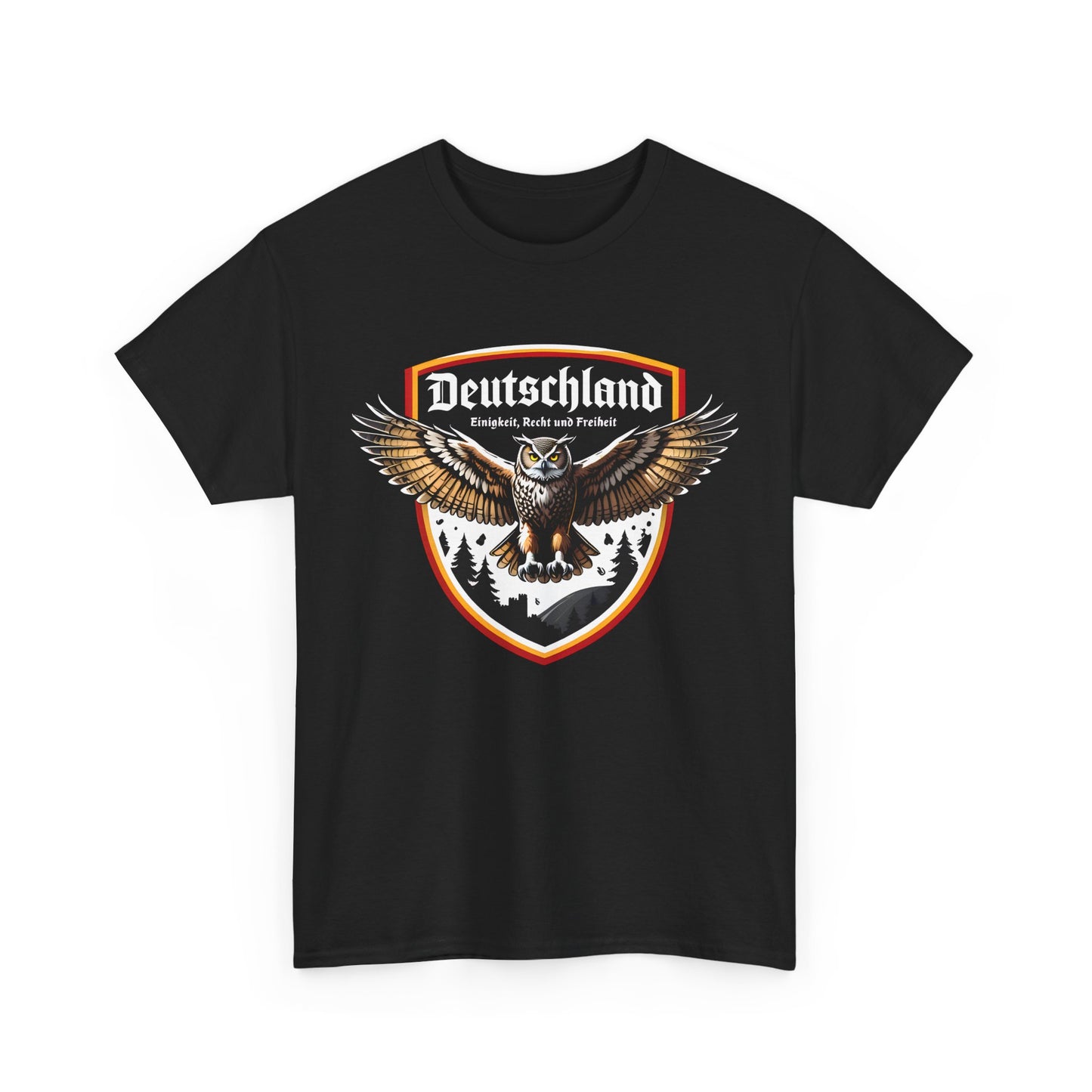 Unisex T-Shirt mit Uhu und Spruch - Deutschland