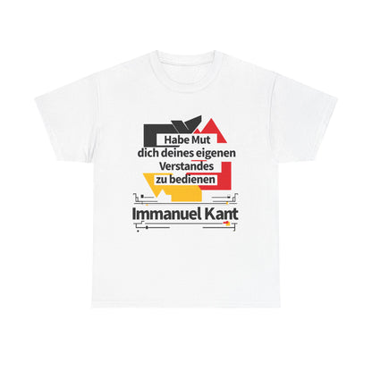 Unisex T-Shirt mit Zitat - Immanuel Kant - Mut zum Verstand