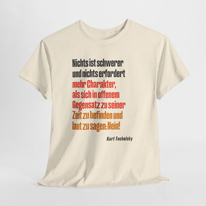 T-Shirt mit Zitat - Kurt Tucholsky - Gegensatz