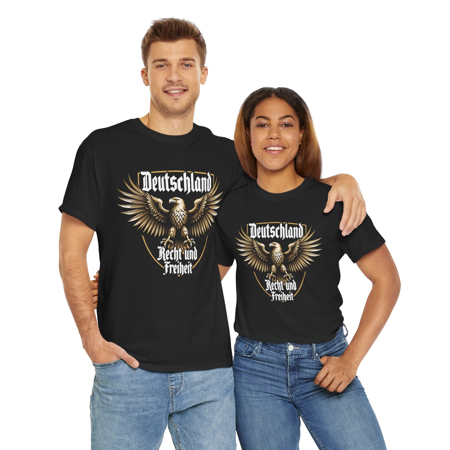 Unisex T-Shirt mit Adler und Spruch - Deutschland