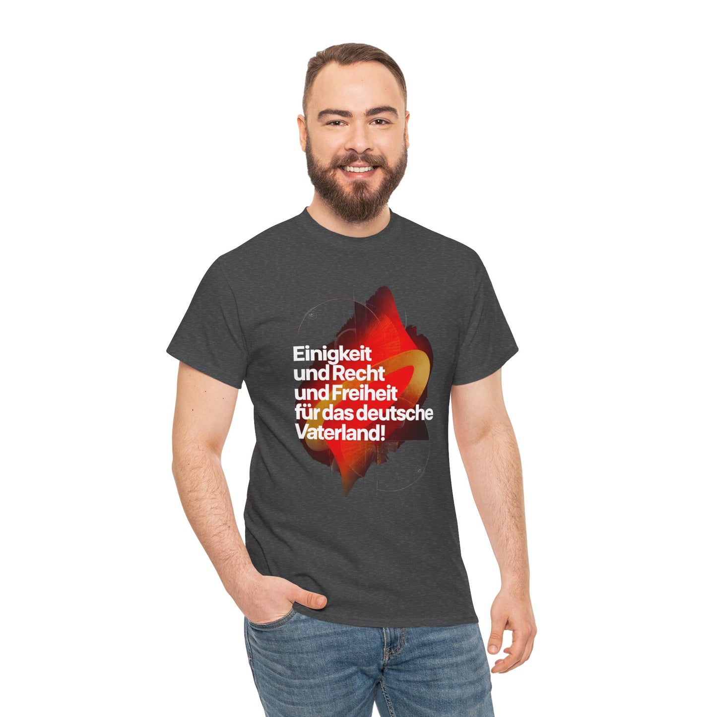 Unisex T-Shirt mit Hymne - Deutschland