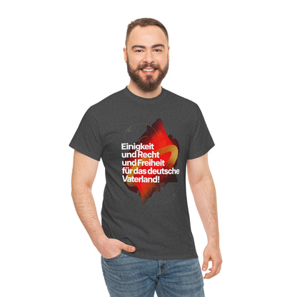 Unisex T-Shirt mit Hymne - Deutschland