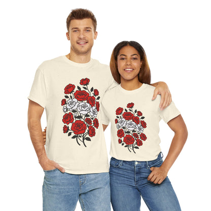 Unisex T-Shirt mit Blumen - Österreich