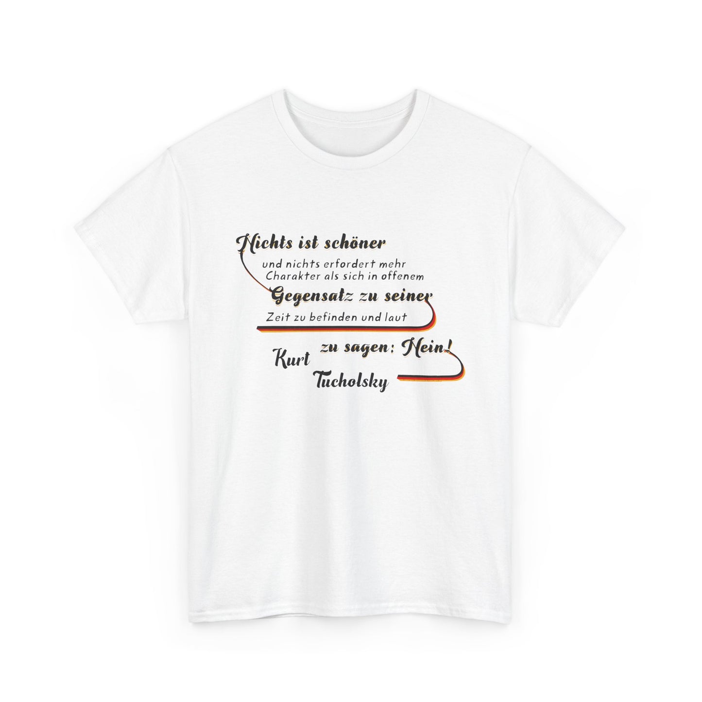 T-Shirt mit Zitat - Kurt Tucholsky - Gegensatz