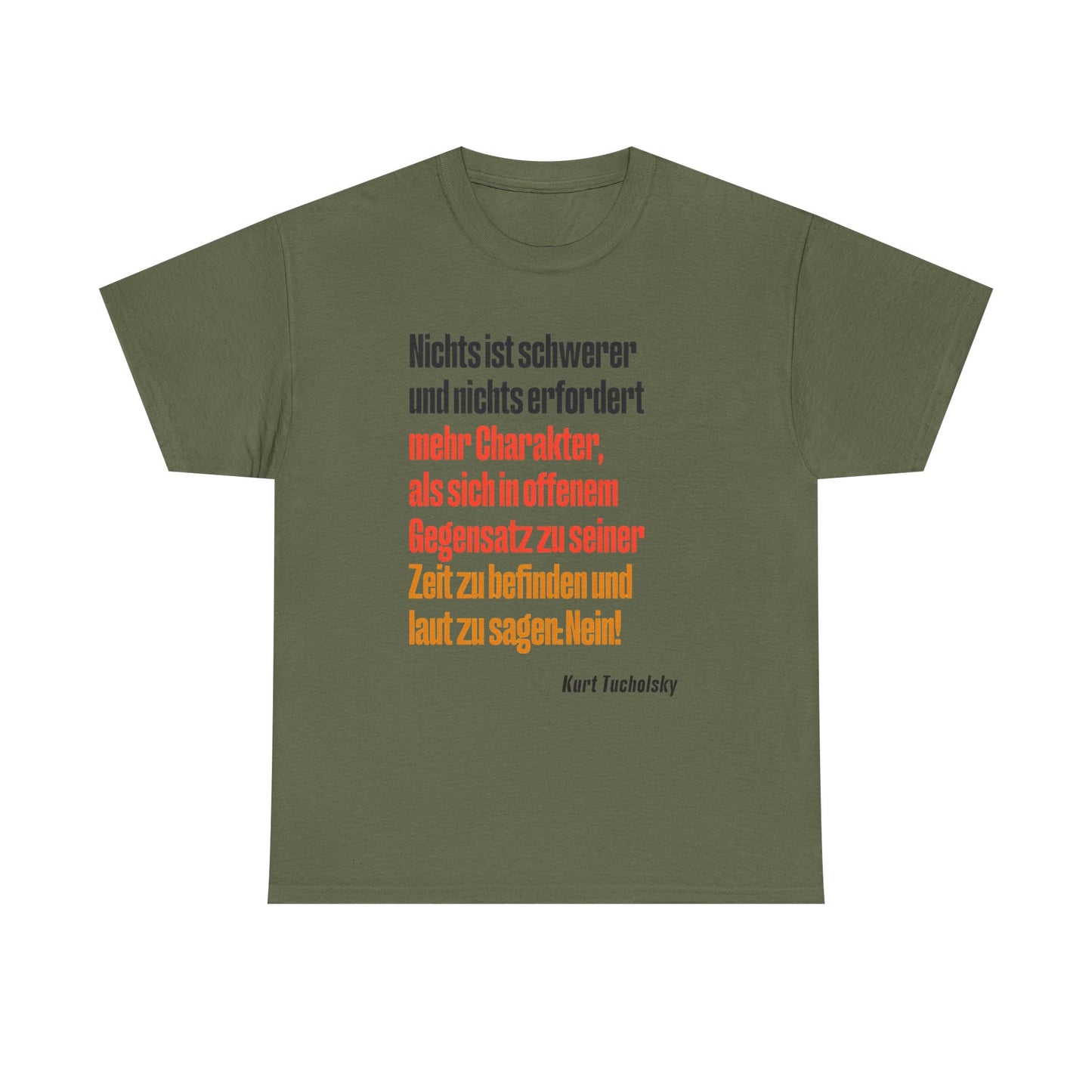T-Shirt mit Zitat - Kurt Tucholsky - Gegensatz
