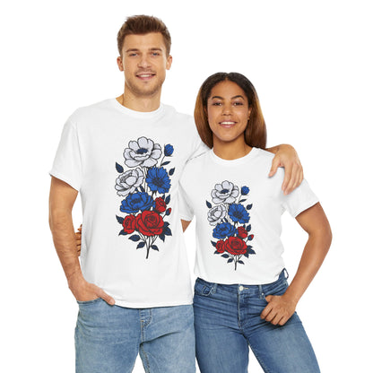 Unisex T-Shirt mit Blumen - Russland