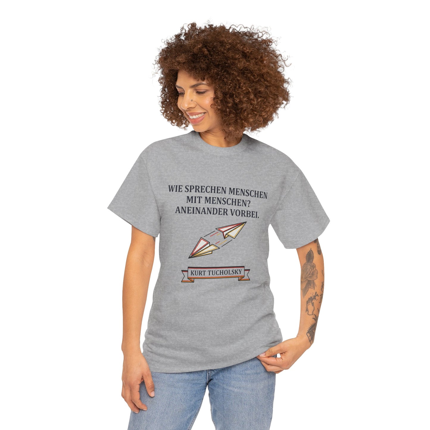 Unisex T-Shirt mit Zitat - Kurt Tucholsky - Menschen mit Menschen