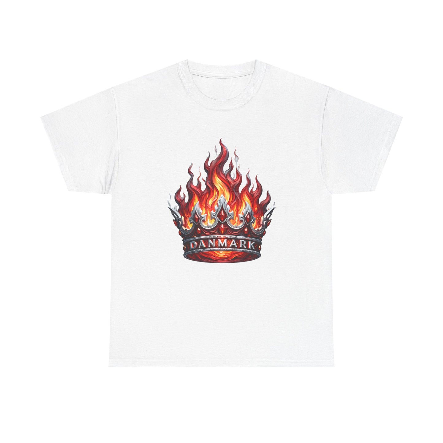 Unisex T-Shirt with Crown - Denmark 