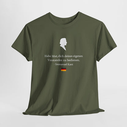 Unisex T-Shirt mit Zitat - Immanuel Kant - Mut zum Verstand