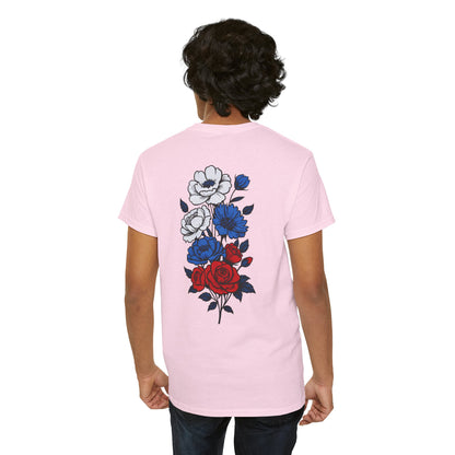 T-Shirt mit Blumen - Russland (Druck hinten)