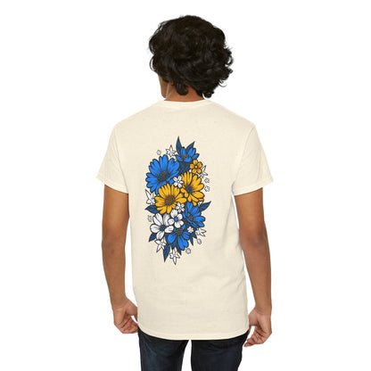 T-Shirt mit Blumen - Bosnien und Herzegowina (Druck hinten)