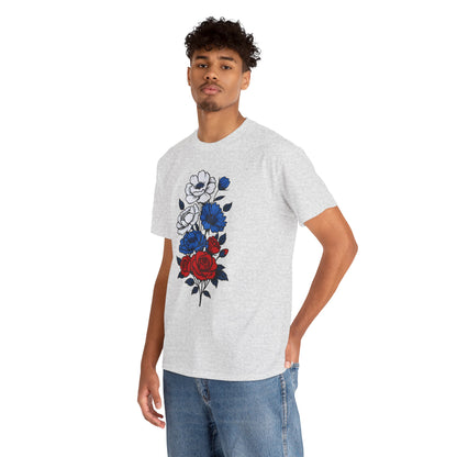Unisex T-Shirt mit Blumen - Russland