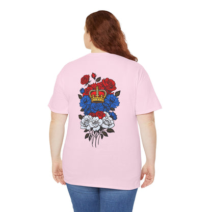 T-Shirt mit Blumen - Serbien (Druck hinten)