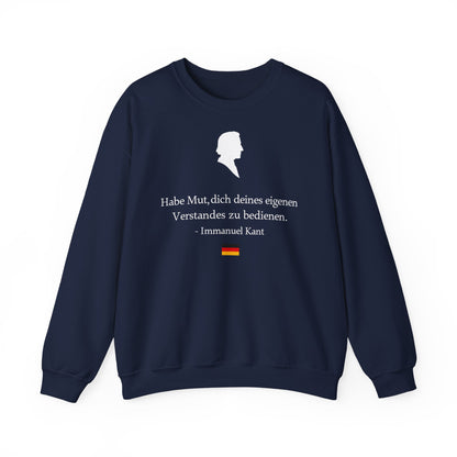 Unisex Sweatshirt mit Zitat - Immanuel Kant - Mut zum Verstand