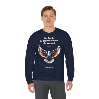 Unisex Sweatshirt mit Taube und Zitat - Kant
