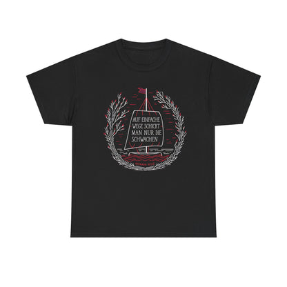 Unisex T-Shirt mit Zitat - Hermann Hesse - Einfache Wege