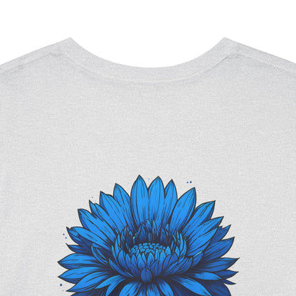 T-Shirt mit Blumen -Ukraine (Druck hinten)