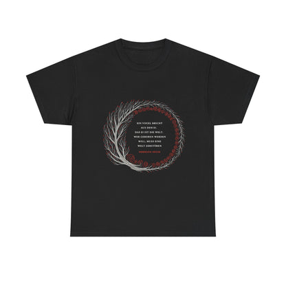 Unisex T-Shirt mit Zitat - Hermann Hesse - Ei