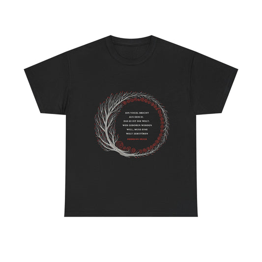 Unisex T-Shirt mit Zitat - Hermann Hesse - Ei