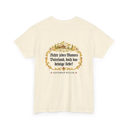 Unisex T-Shirt mit Zitat - Keller - Das deinige liebe (Druck hinten)